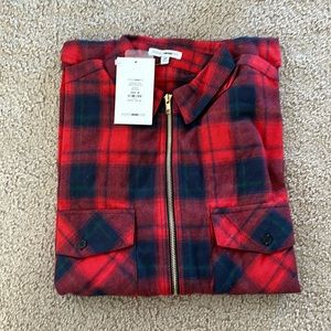 New zip up flannel